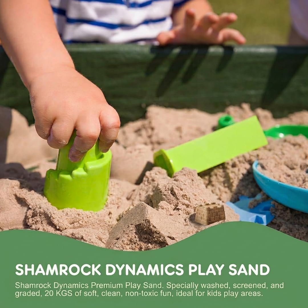 Shamrock Dynamics Natural Play Sand – Sandpit Sand for Children’s Outdoor Play Areas