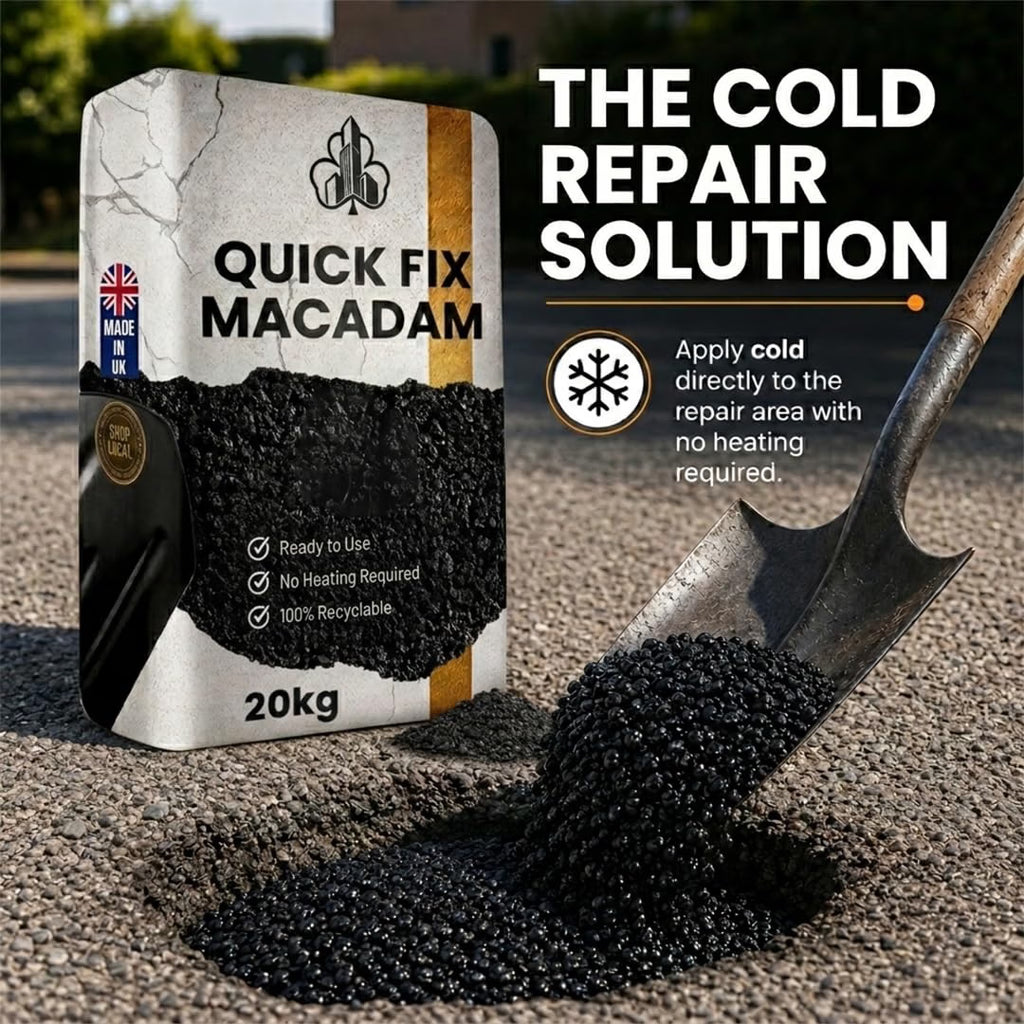Shamrock Dynamics Cold Lay Tarmacadam – Ready-to-Use Pothole & Driveway Repair