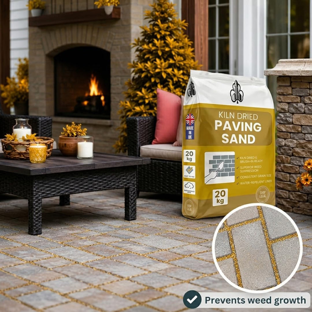 Shamrock Dynamics Kiln Dried Silica Paving Sand – Jointing Sand for Block Paving & Patios