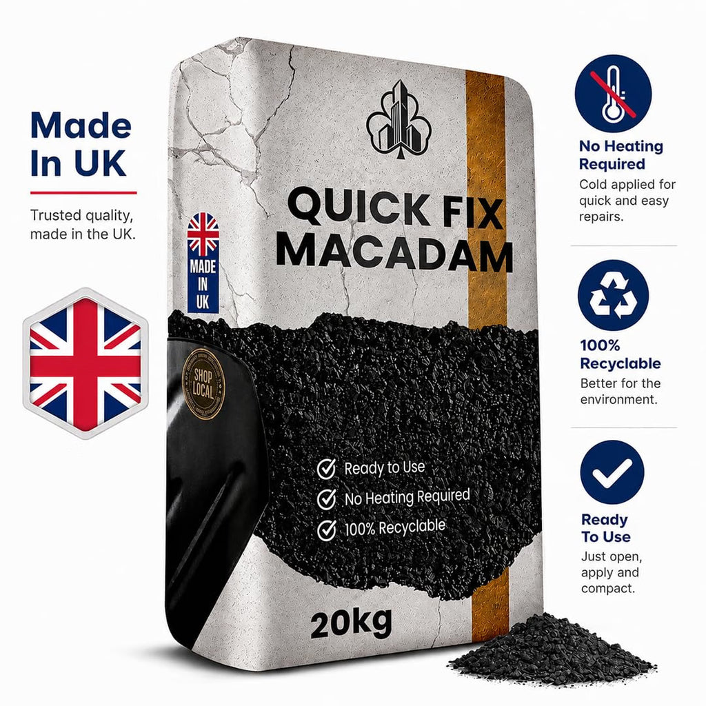 Shamrock Dynamics Cold Lay Tarmacadam – Ready-to-Use Pothole & Driveway Repair