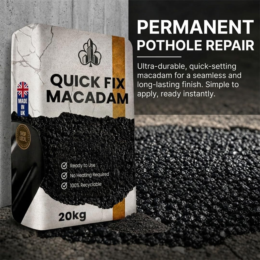 Shamrock Dynamics Cold Lay Tarmacadam – Ready-to-Use Pothole & Driveway Repair