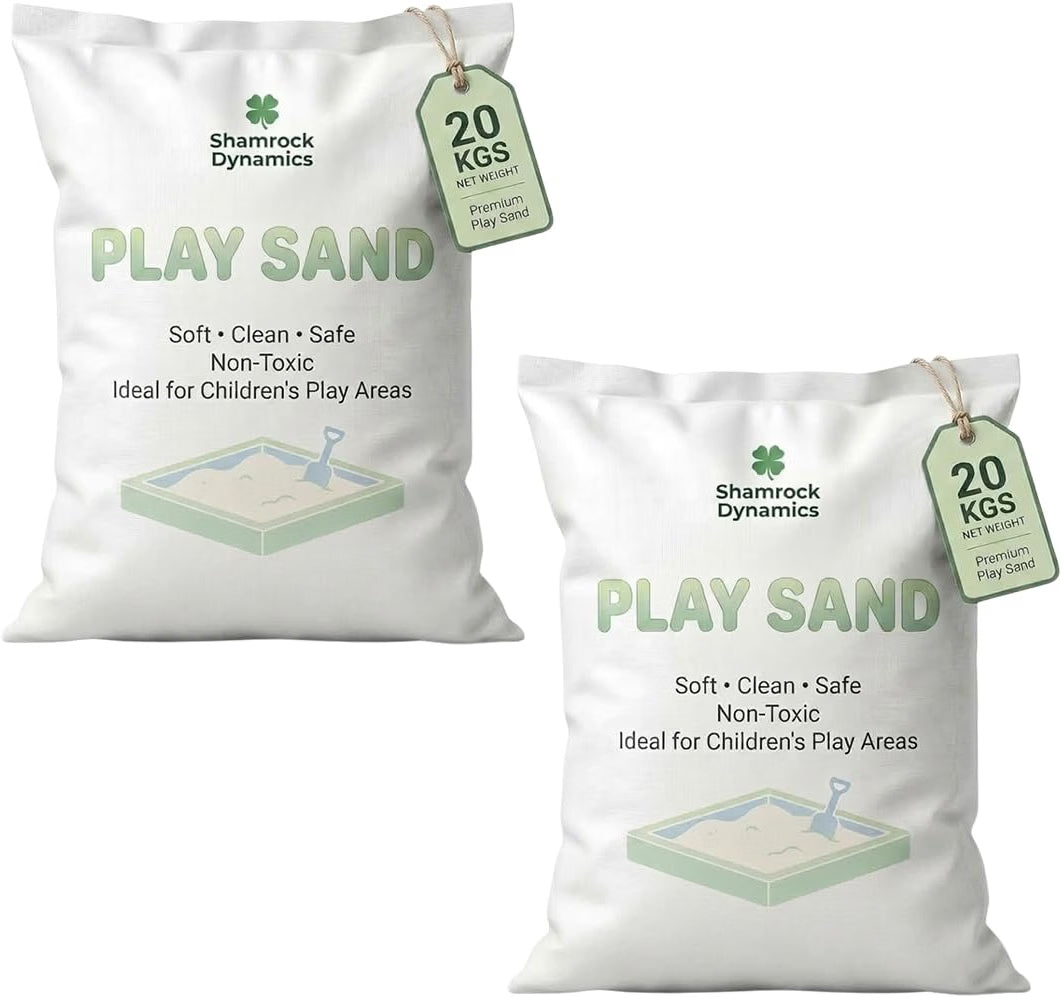Shamrock Dynamics Natural Play Sand – Sandpit Sand for Children’s Outdoor Play Areas