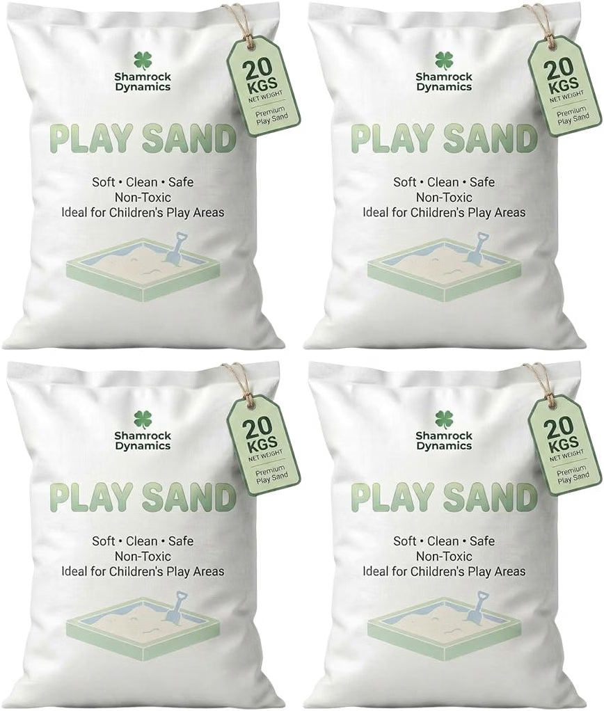 Shamrock Dynamics Natural Play Sand – Sandpit Sand for Children’s Outdoor Play Areas