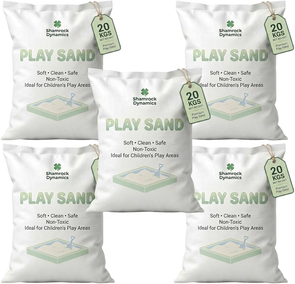 Shamrock Dynamics Natural Play Sand – Sandpit Sand for Children’s Outdoor Play Areas