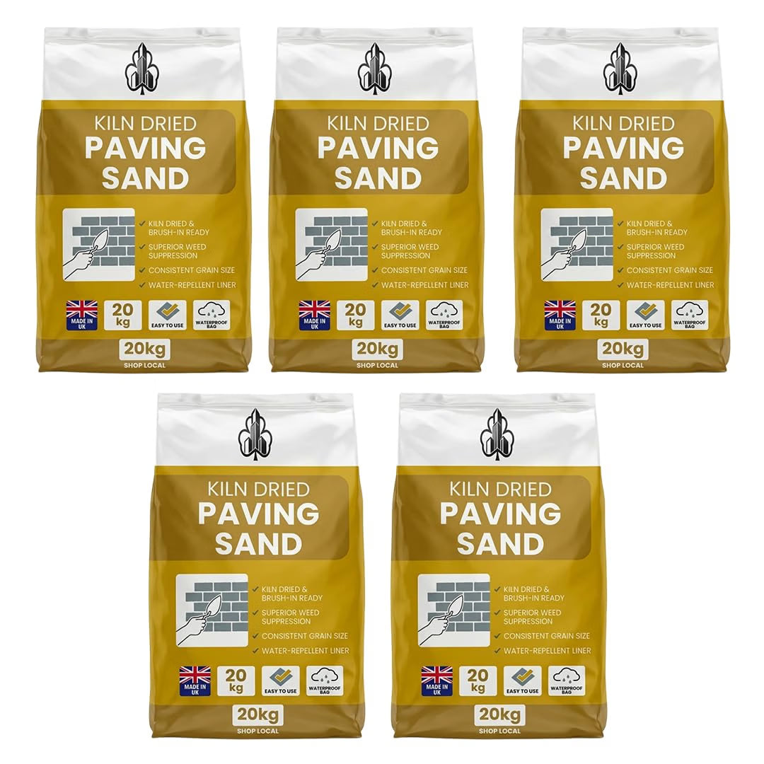 Shamrock Dynamics Kiln Dried Silica Paving Sand – Jointing Sand for Block Paving & Patios