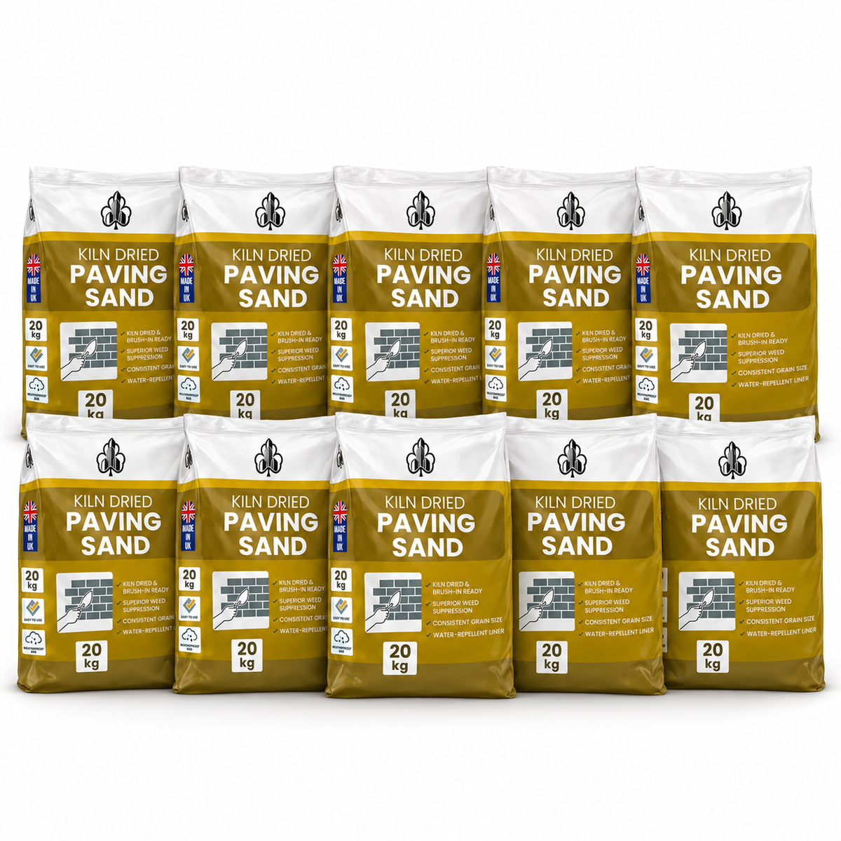 Shamrock Dynamics Kiln Dried Silica Paving Sand – Jointing Sand for Block Paving & Patios